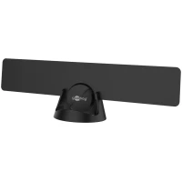 Ultra-Flat Active Full HD DVB-T2 Indoor Antenna, incl. LTE/4G Filter