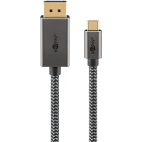 USB-C™ to DisplayPort™ Cable, 1 m, black;silver