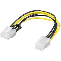 Power Cable/Adapter for PC Graphics Card, PCI-E/PCI Express, 6-Pin to 8-Pin