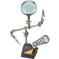 Third Hand with Magnifying Glass and Soldering Iron Stand