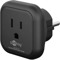 Travel Adapter USA/Japan to Europe, black