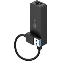 USB-A Ethernet Adapter, black