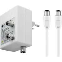 Antenna Amplifier with 2 Outputs, 15-30 dB