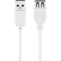 USB-A Extension Cable, 3 m, white