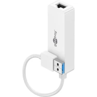 USB-A Ethernet Adapter, white