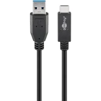 USB-C™ to USB-A Cable, 0.5 m, black