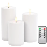 Set of 3 LED Candles "Outdoor"