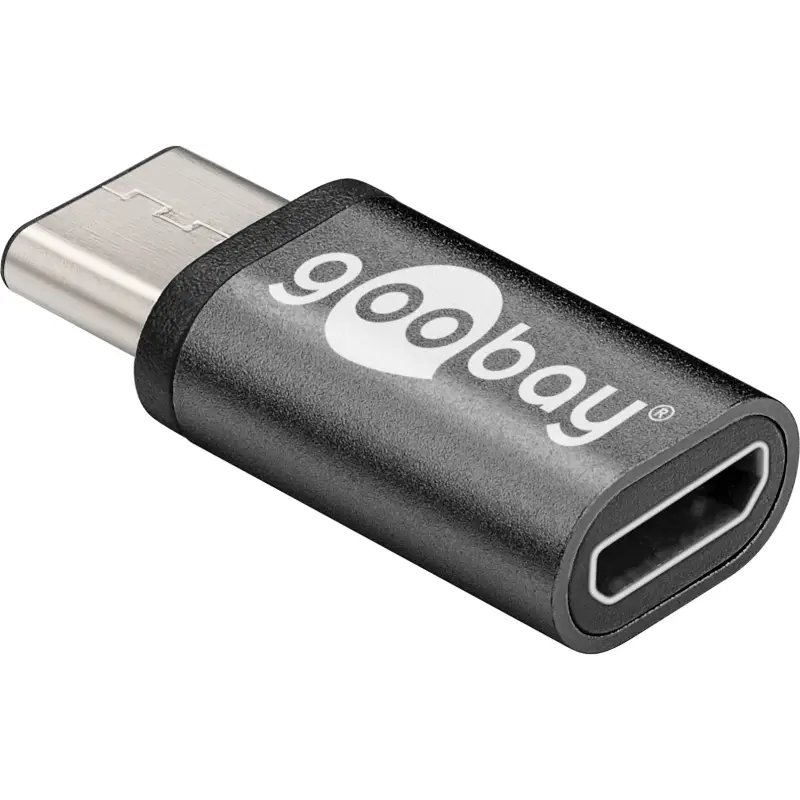 USB-C 3.1 pistik - USB 2.0 B Micro pesa üleminek terashall