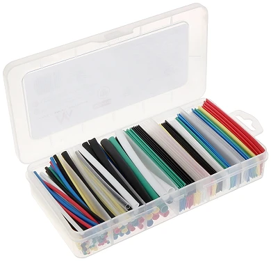 Heat shrinking tubing SET 196pc 95mm 2..12mm Different colors