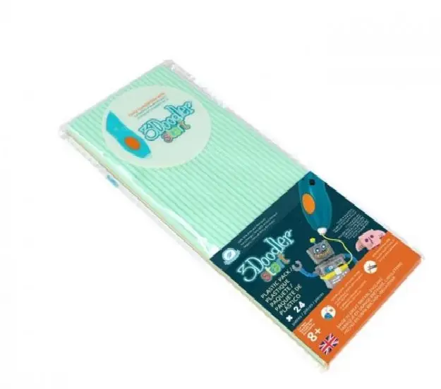 Start 3Doodler 3D pliiatsi täiteplastik 24tk/pk "Mündiroheline"