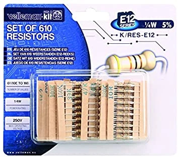 Resistor set 1/4W 610pcs