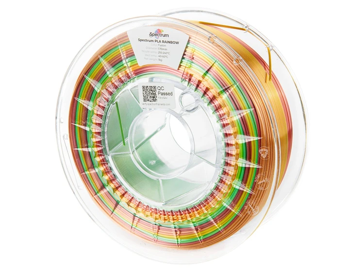 Filament PLA Silk Rainbow 1.75mm Fusion 1kg