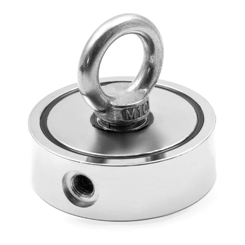 Fishing magnet neodymium 200 kg, double-sided