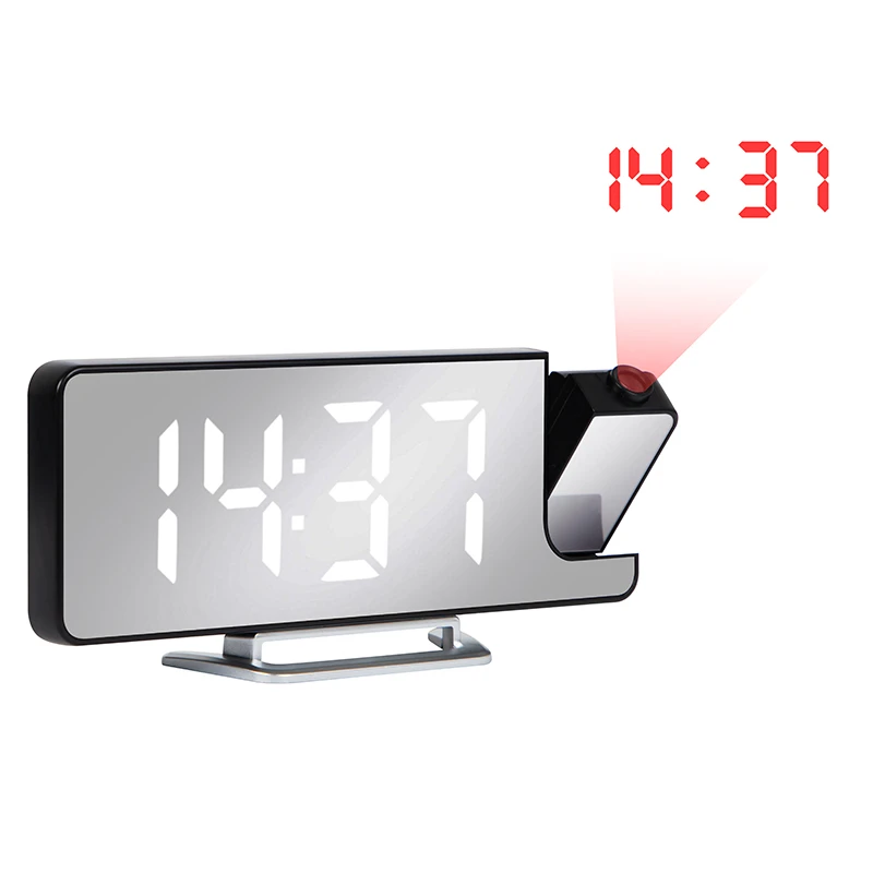 Kell peegel taust valged numbrid punane projektsioon CL-01