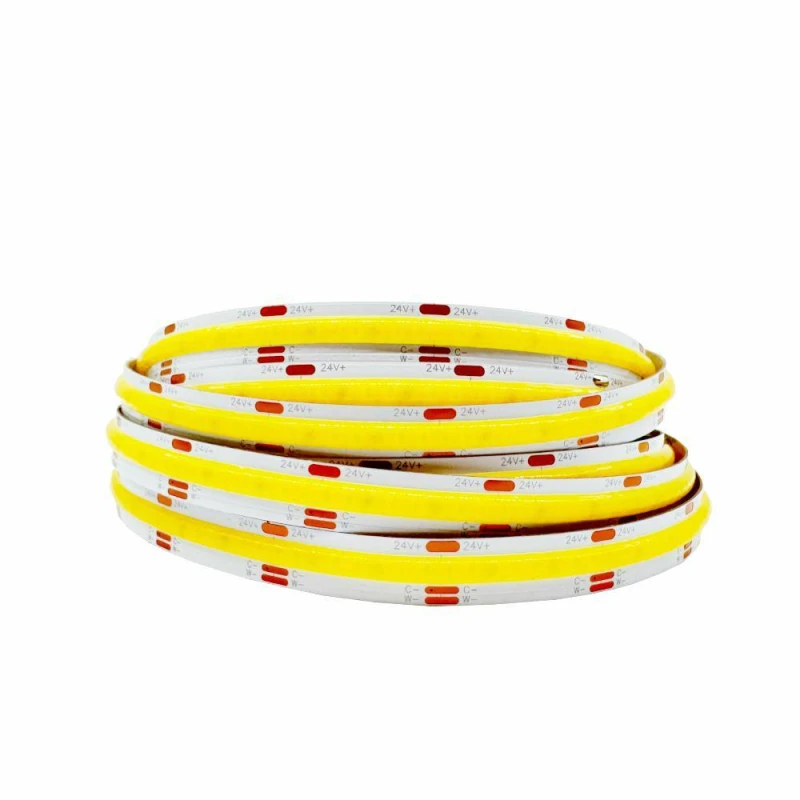 LED riba COB CCT 24V 12W/m 608D 5m IP20 10mm