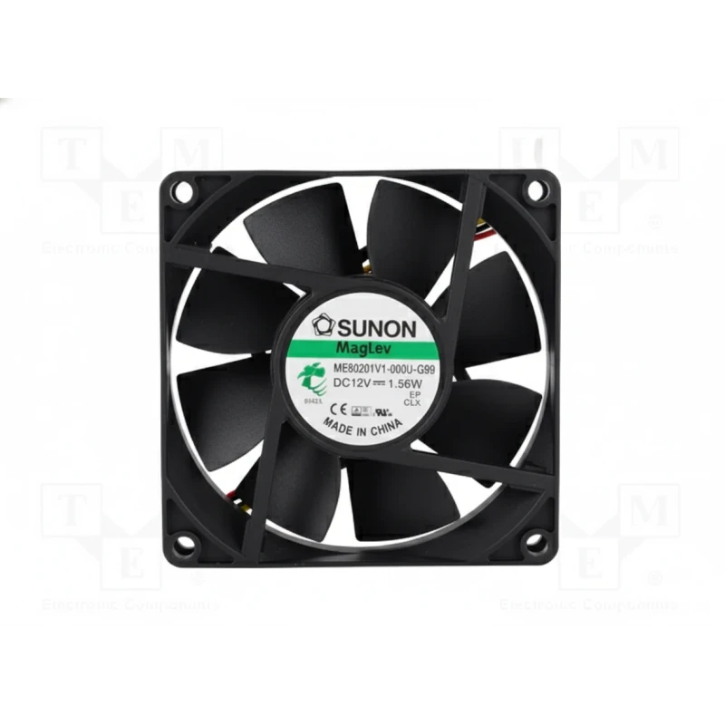 Fan 80x80x20mm 12VDC vapo 4.57mmH2O 61.16m3/h 38dBA