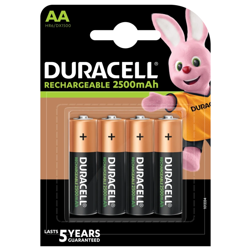 Batteries Ni-Mh 1.2V 2500mAh AA R6 4pcs in pack Duracell