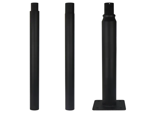 Foldable lighting column 3m black PRIME