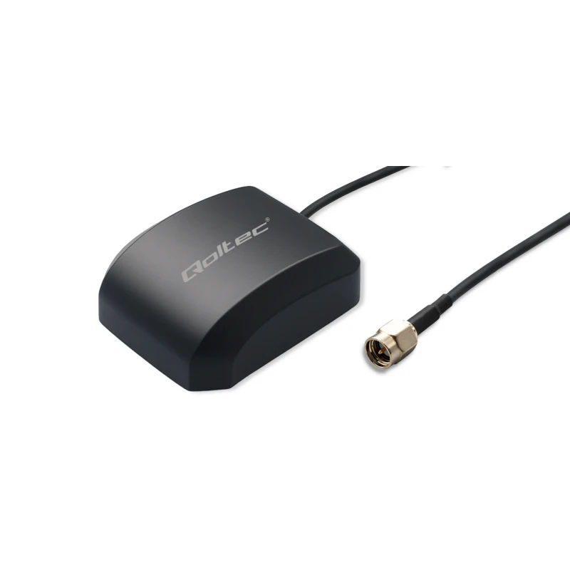 GPS indoor antenna with 28dB amplifier SMA, 3m cable 50R Qoltec