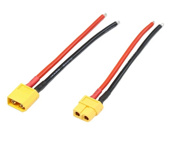 XT60 connector and socket connection pair 10cm wires 32V 30A
