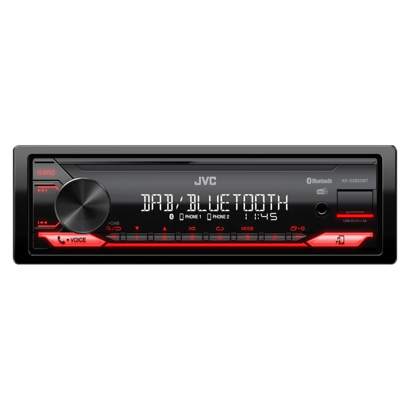 Autoraadio 1DIN AM FM DAB+ BT USB AUX 4*50W