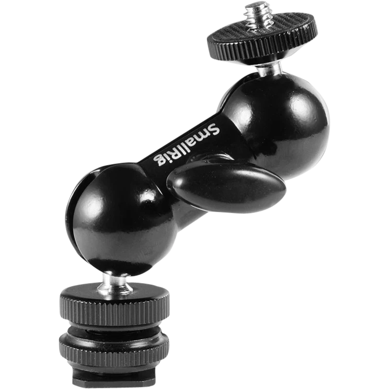 1135 Multifunktsionaalne topelt kuulpea cold shoe + 1/4" must