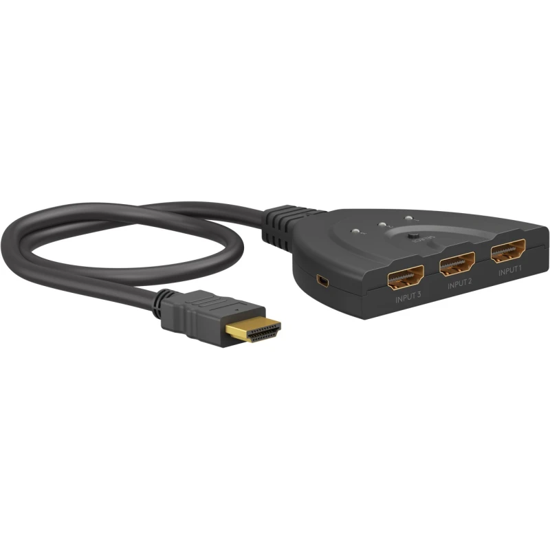 3-ne HDMI lüliti 1-väljund 4K@60Hz