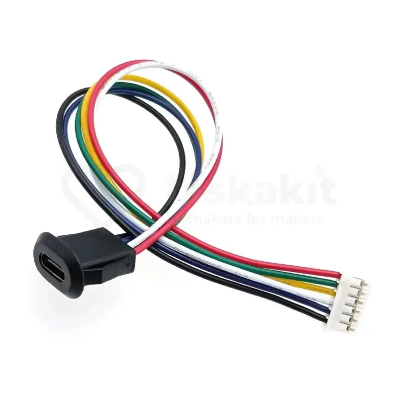 Разъем USB-C - JST-PH-6 2мм 6-контактный 5В 2А JQ-118 10см