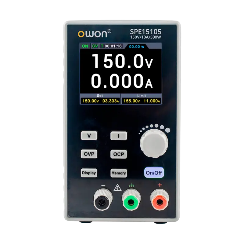 Laboratory power supply, 1ch 0...500V 2A, 2.8" LCD USB COM