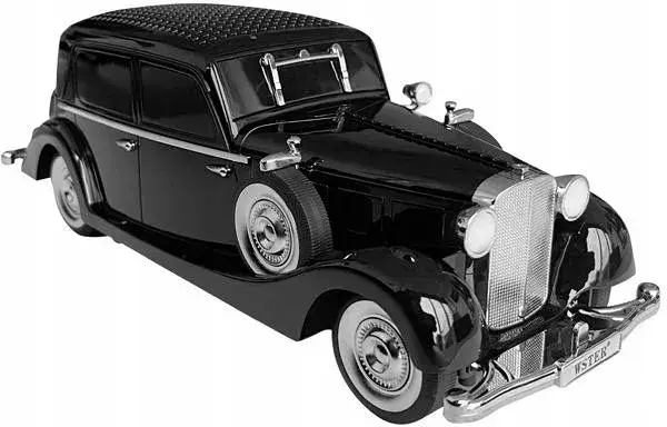 Radio retro car with battery black WS-1934 FM BT USB 1500mAh