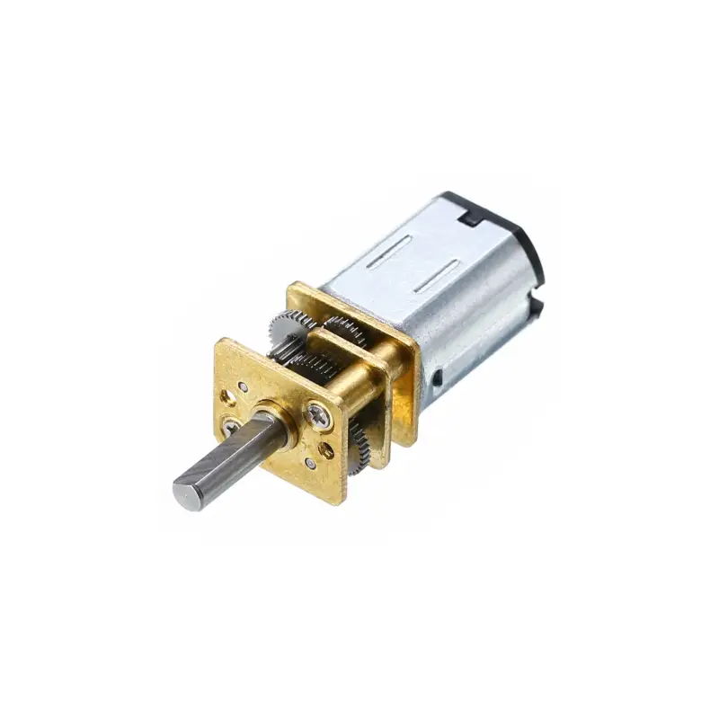 N20 DC gearmotor 6 V, 350 rpm nominal, 1:20, D-shaft