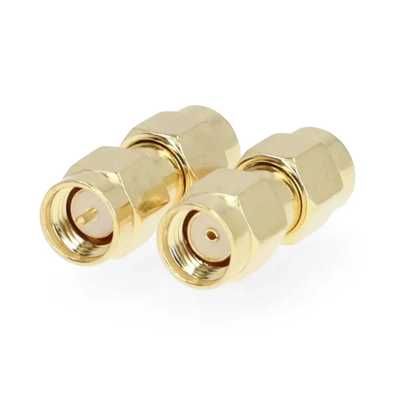 RP SMA male - SMA male adapter 2pcs
