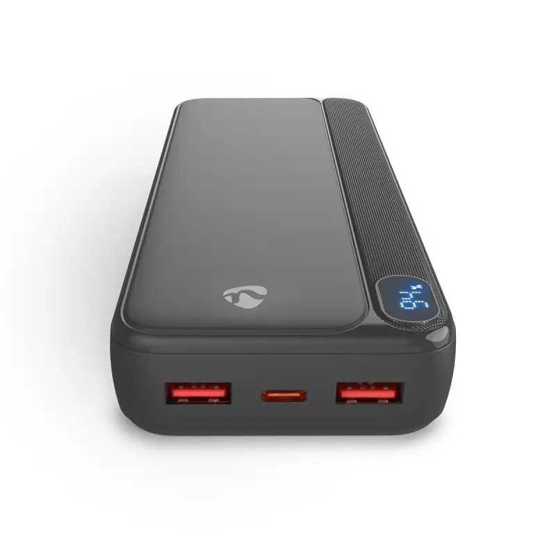 Powerbank 20000mAh 20W USB-C LED display black