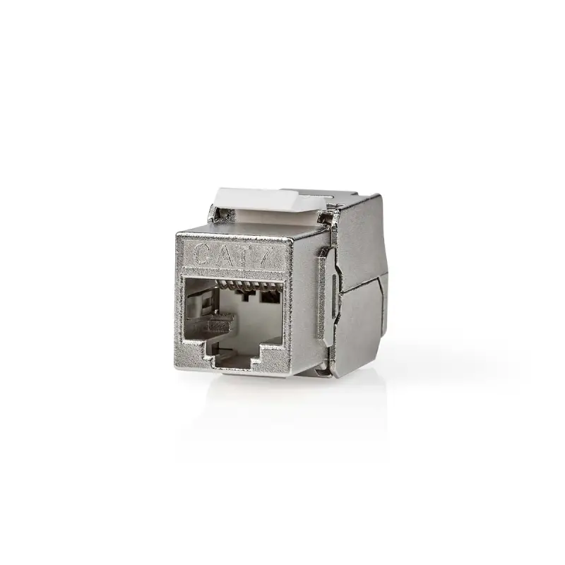 Keystone, CAT7, RJ45 гнездовой, S/FTP, Металл