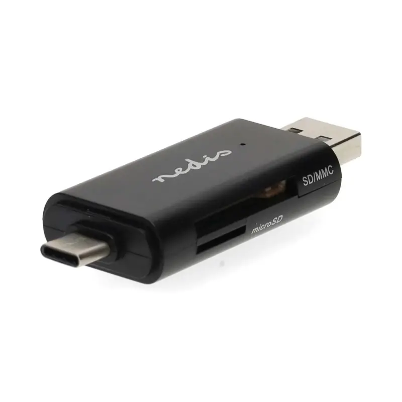 USB-A / USB-C card reader SD / microSD USB 2.0 Nedis