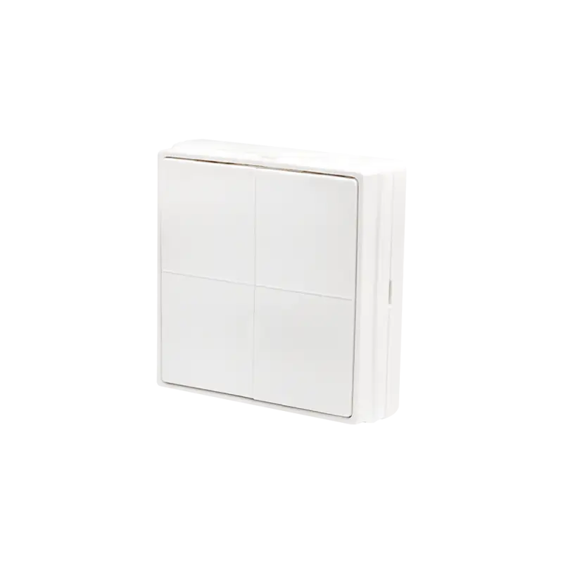 Shelly 4-nupuga seinalüliti valge BT/Zigbee BLU