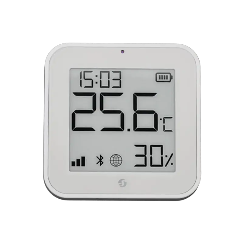 Shelly LCD датчик температуры и влажности BT/Zigbee, белый