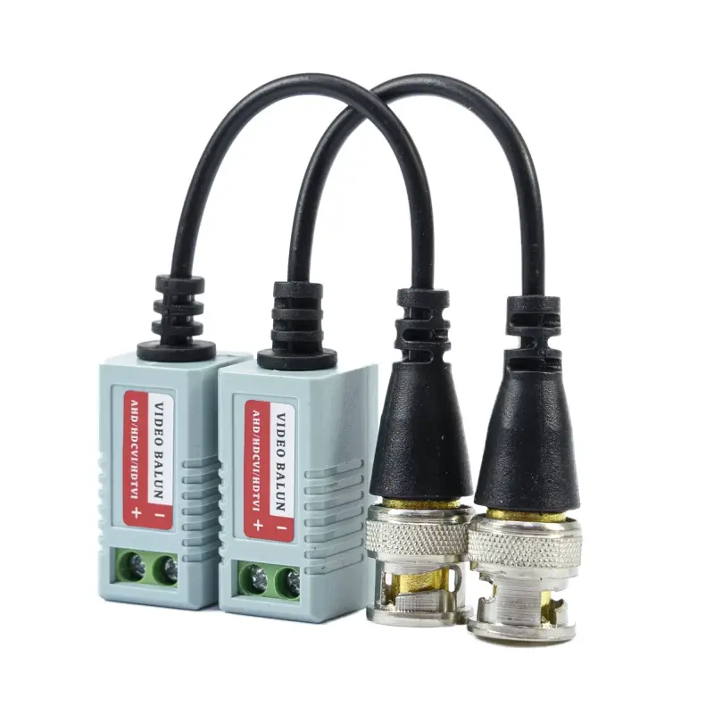 Set 2 CCTV Adapters PNI 201C Passive Balun Video BNC