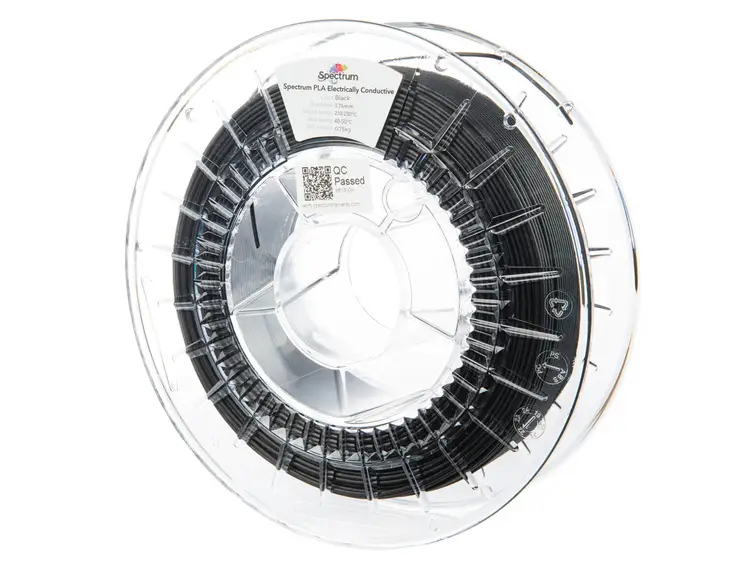 Filament PLA Conductive 97R·m 1.75mm Must (Black) 0.75kg