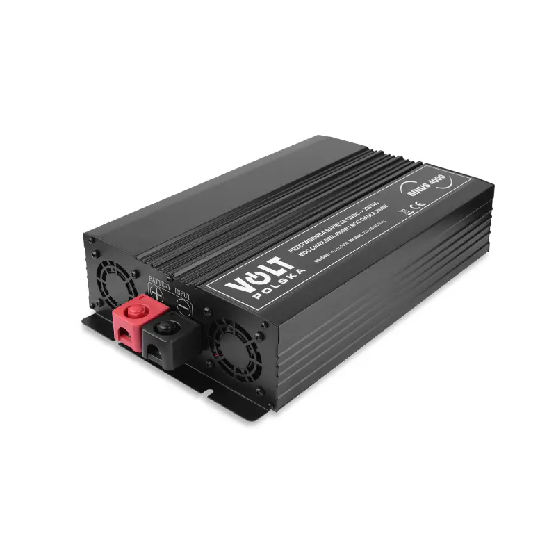 12V-230V 2000W Pure Sine Wave Inverter, Polish/French Sockets – NOTE! Minor oxidation on battery terminals, damaged packaging