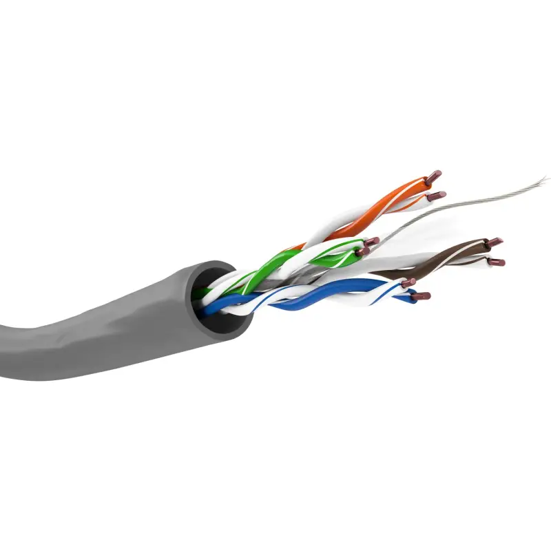 100m LAN 4*2*0.5 U/UTP cat6 unshielded copper cable grey