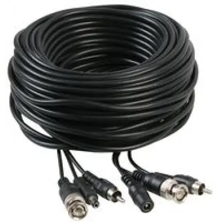 Kaamera juhe 30m audio+video+toide, RCA, BNC, 2.1/5.5mm
