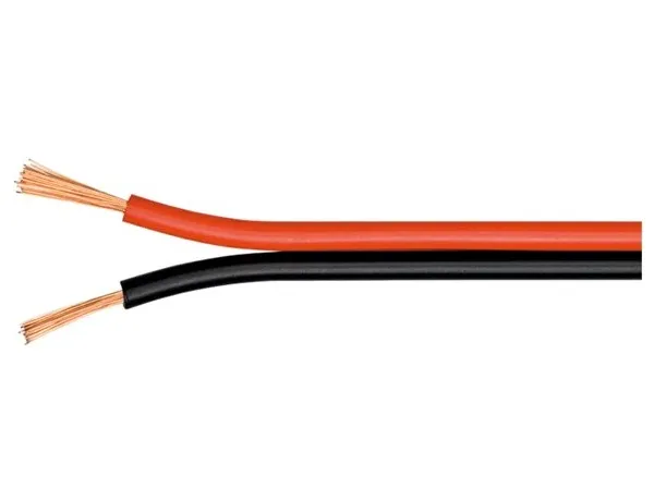 Kõlarikaabel vask 2*0.35mm punane/must