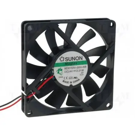 Fan 80x80x15mm 24VDC vapo 2.21W 35dBA 62m3/h