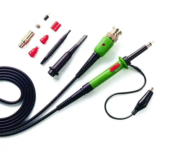 Oscilloscope probe, 250 MHz, 10:1/1:1