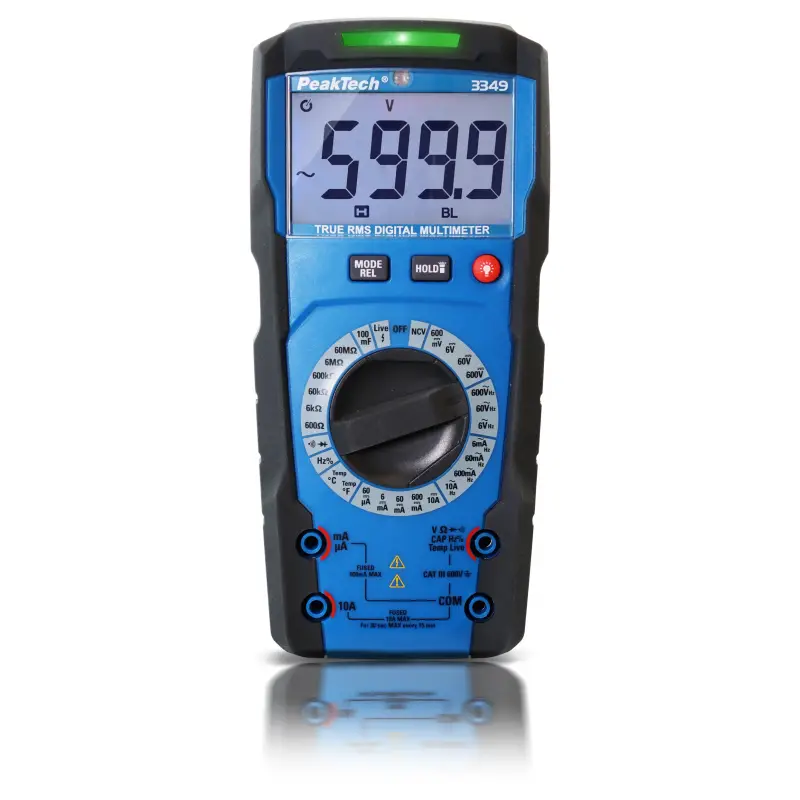 TrueRMS digital multimeter 6000 Counts, Man. Range