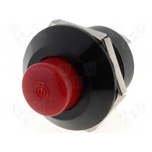 Surunupp (starter) OFF-(ON) 12V 10A 22mm Punane