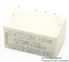 V23079F1101B301 - Signal Relay, 5 VDC, DPDT, 2 A, P2/V23079 Series, Surface Mount, Latching Single Coil