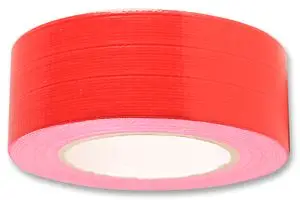 GFARED - Gaffer Tape, Rayon Cloth, Red, 50 mm x 50 m