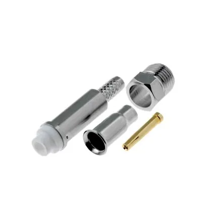 FME connector for RG174 cable, crimp, straight